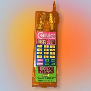 Vintage 90’s Y2K Cellular Bubble Gum Orange Neon Play Phone